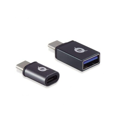 Conceptronic  DONN04G OTG-Adapter für USB-C zu USB A/MicroB 2er Pack 10Gbps (C-A) 480Mbps (C-MicroUSB) | 04015867237717