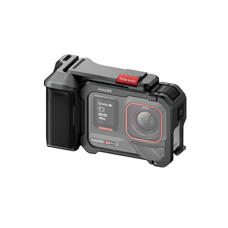 RA auf günstig Kaufen-Insta360 Ace Pro 2/Insta360 Ace Pro Xplorer Grip-Kit grau. Insta360 Ace Pro 2/Insta360 Ace Pro Xplorer Grip-Kit grau <![CDATA[• ergonomischer Griff für Insta360 Ace Pro 2 und Insta360 Ace Pro • aus robustem Metall • mit Handgelenkschlaufe • verbessert das