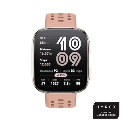 Image of Amazfit BIP 6 Aktivitäts-Tracker Blush Smartwatch HYROX-Modus