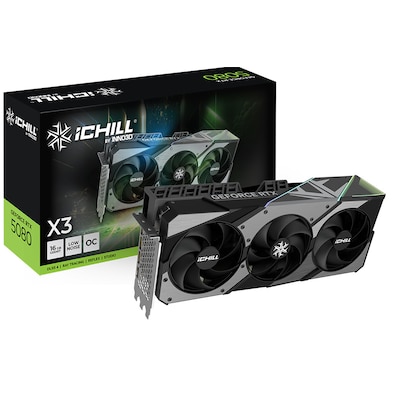 INNO3D GeForce RTX 5080 iCHILL X3 V2 OC 16GB Grafikkarte 3xDP/HDMI