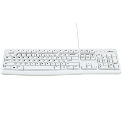 Logitech  K120 for Business Weiß – Kabelgebundene Tastatur, USB-A | 05099206031753