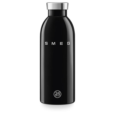 SMEG WBF01BL 24Bottles® Clima Bottle isolierte Edelstahlflasche Schwarz 500ml