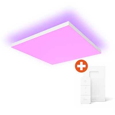 Philips Hue | Datura Deckenleuchte inkl. Dimmschalter | Quadratisch 600x600mm