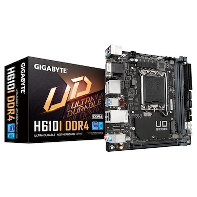 Gigabyte  H610I DDR4 mini-ITX Mainboard Sockel 1700 HDMI/DP/VGA | 04719331834562