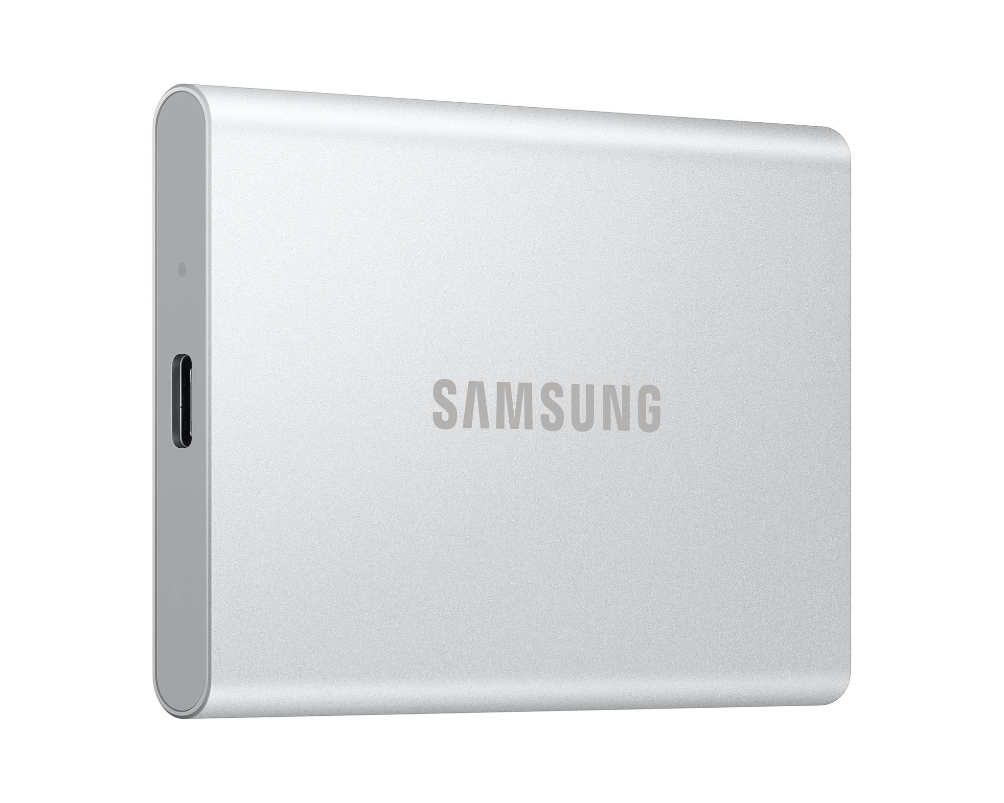 Samsung Portable SSD T7 Resurrected 2 TB externe Festplatte (SSD) USB-A Silber