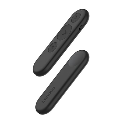 Lenovo  Portabler Wiederaufladbarer Presenter Schwarz, Unterstützt PowerPoint®, Keynote®, Google™ Slide | 00195892111443