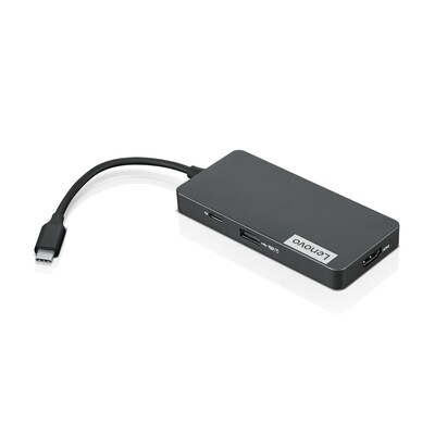 Lenovo  7-in-1 USB-C Hub Schwarz, HDMI, 3x USB-A, Ethernet, 1x USB-C, Card Reader | 00193268856752