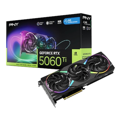 Pny  GeForce RTX 5060 TI EPIC-X RGB OC 8GB Grafikkarte 3xDP/HDMI | 00751492795621