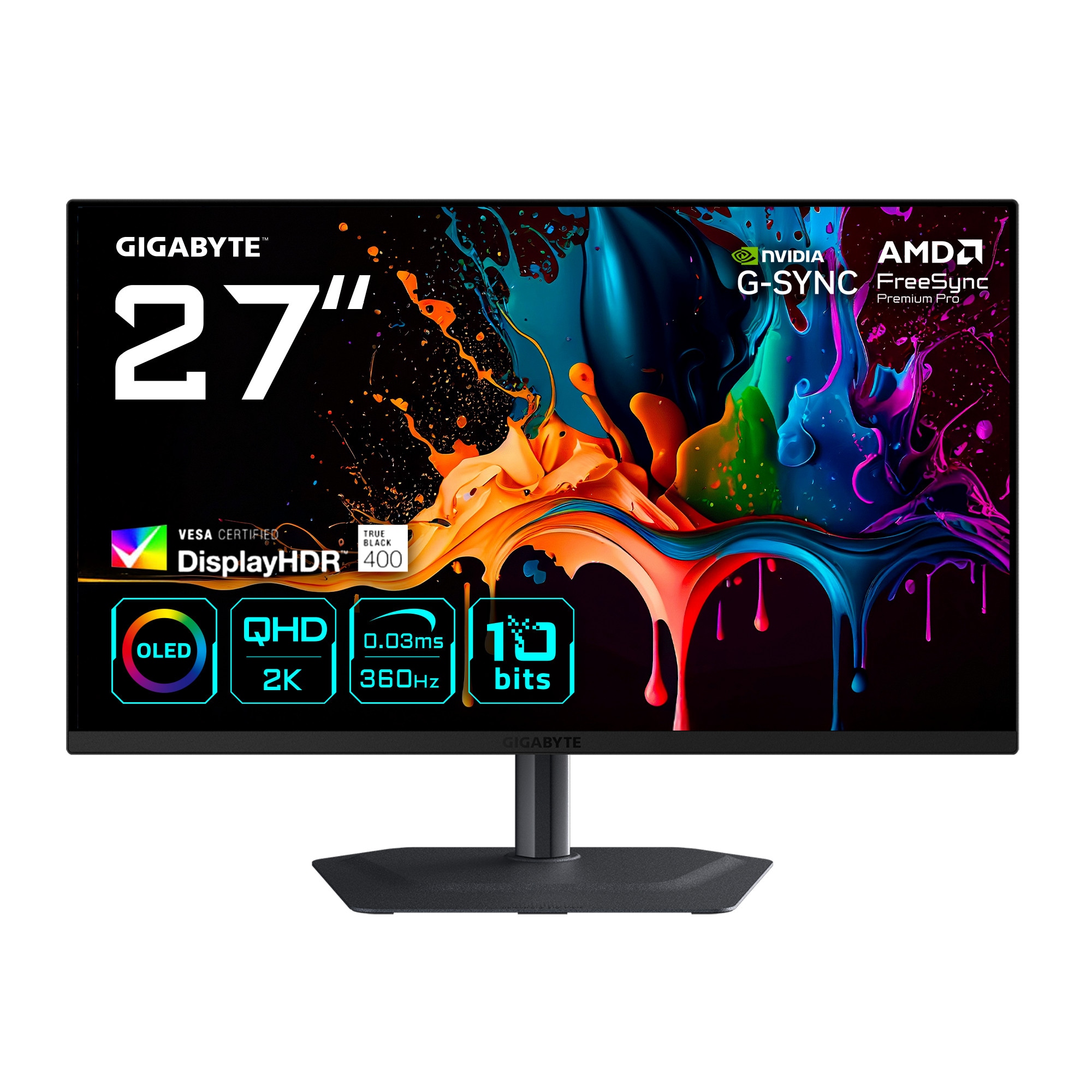 GIGABYTE MO27Q3 27 Zoll WQHD Quantum Dot Panel 16:9 360 Hz Gaming Monitor
