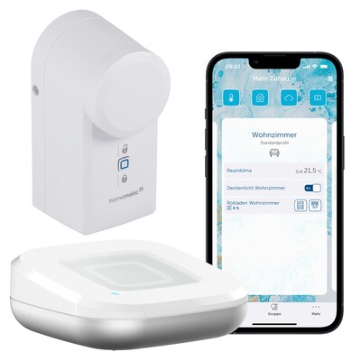 Image of Homematic IP Starter Set, Türschlossantrieb HmIP-DLD & Access Point 2 HmIP-HAP2