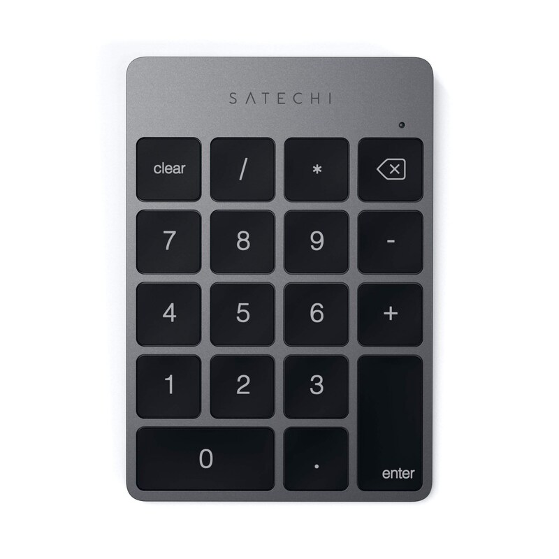 Wireless Apple günstig Kaufen-Satechi Slim Wireless Keypad Space Gray. Satechi Slim Wireless Keypad Space Gray <![CDATA[• Gerätetyp: Zubehör Apple, für: MacBook, iMac, universell, iPad, Tablet, Notebook, iPhone • Farbe: Grau • Anschlüsse: Bluetooth]]>. 