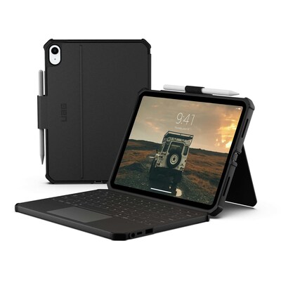 UAG  Urban Armor Gear Rugged USB-C Keyboard Case mit Trackpad für Apple iPad 11“ (2025) / iPad 10,9“ (2022) / iPad Air 11″ (2025 and 2024) schwarz | 00840283923869