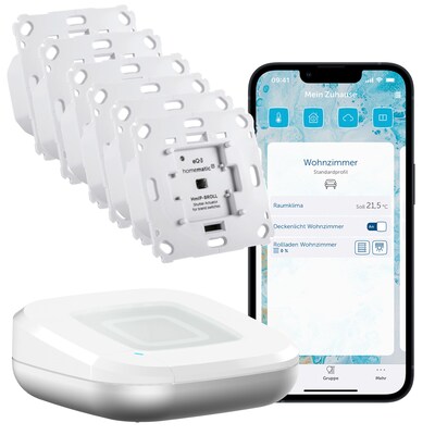 Image of Homematic IP Starter Set Rollladen / Beschattung • 6x Aktor • Access Point 2
