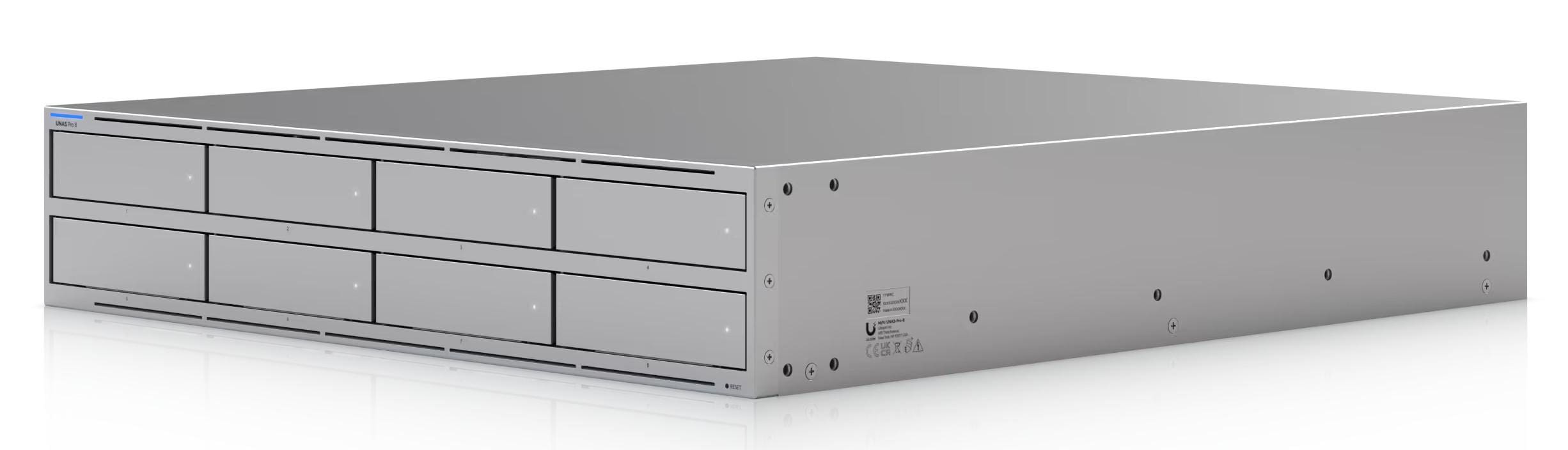 Ubiquiti UNAS Pro 8-Bay NAS System 10G SFP+ Rackmount