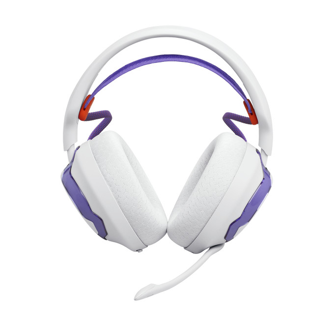 JBL Quantum 650 Wireless Over-Ear-Gaming-Headset, weiss/violett