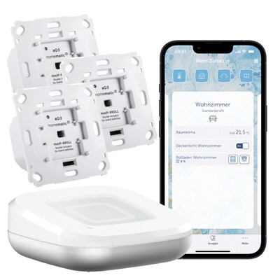 Image of Homematic IP Starter Set Rollladen / Beschattung • 3x Aktor • Access Point 2