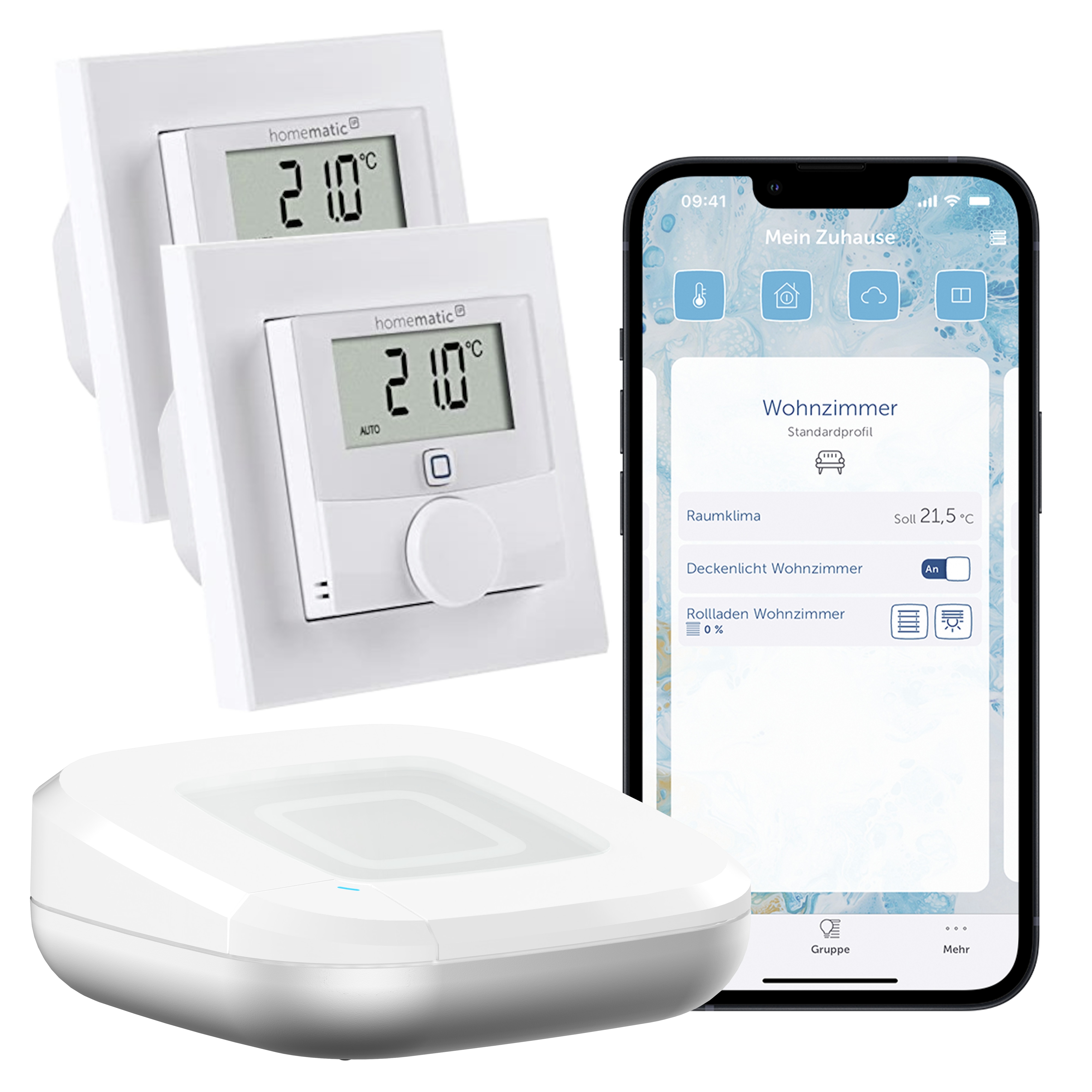 Homematic IP Starter Set Fußbodenheizungssteuerung • für 2 Räume