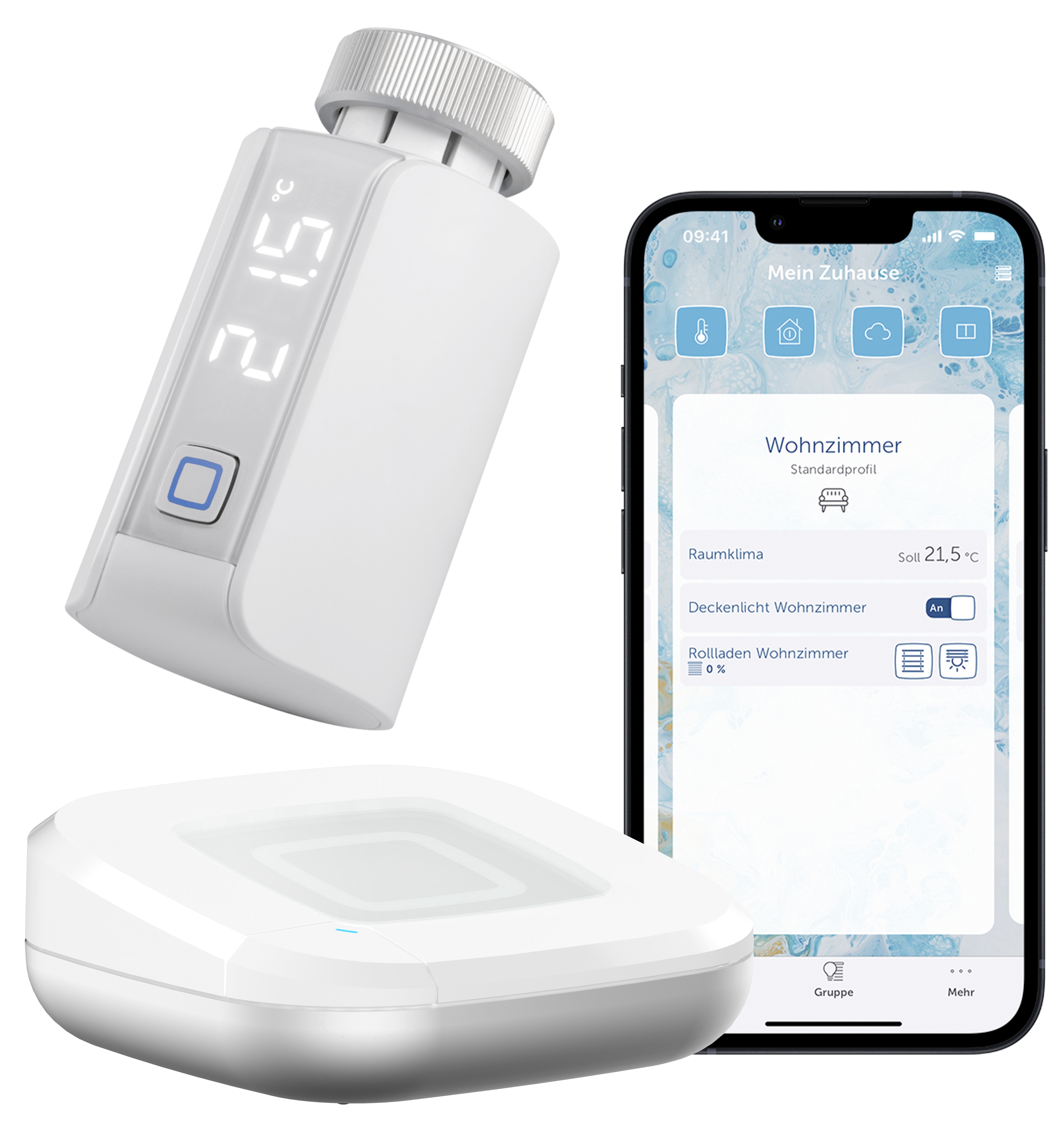 Homematic IP Starter Set Smarte Heizung Premium • 1xThermostat Evo • Access Point 2
