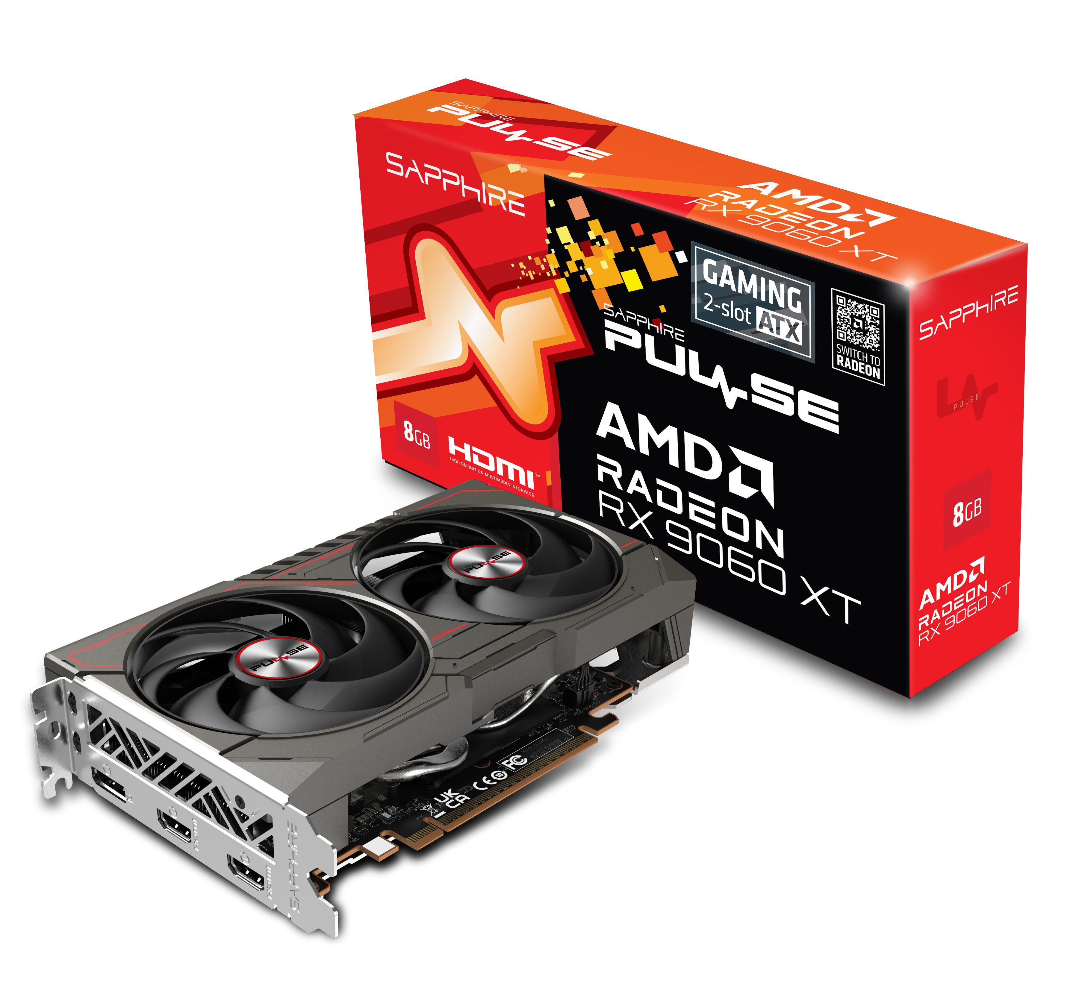 SAPPHIRE Radeon™ PULSE RX 9060 XT Grafikkarte 8 GB