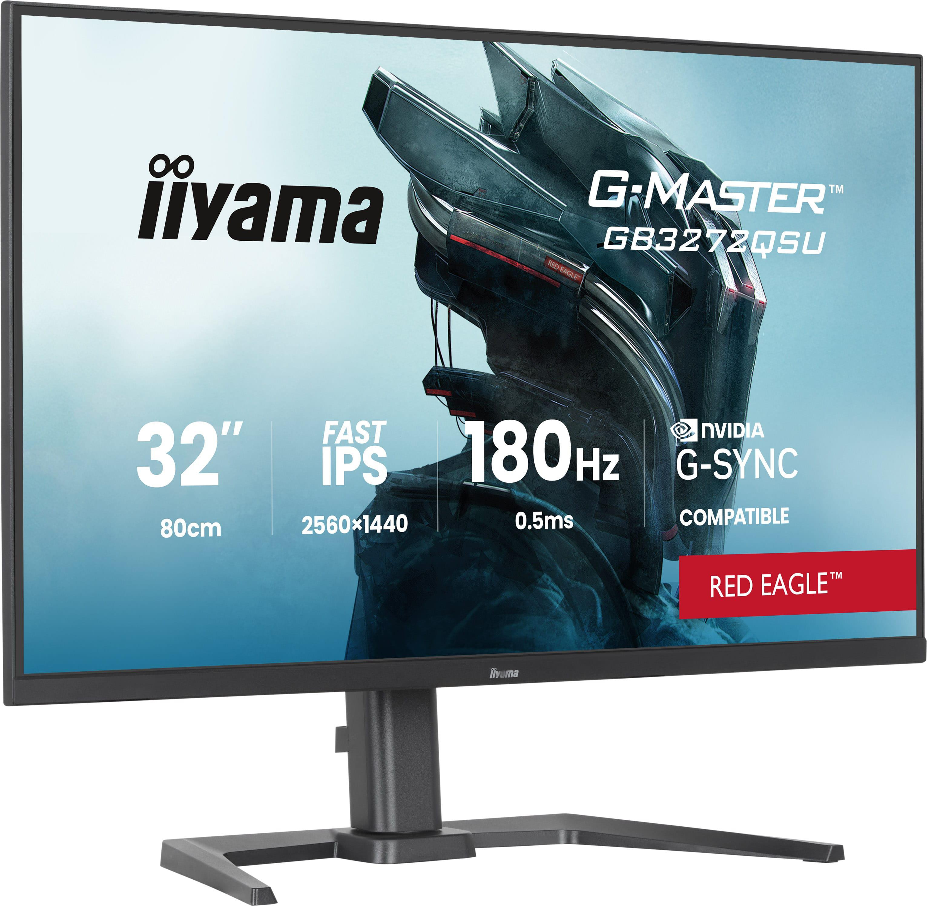 iiyama G-Master GB3272QSU-B1 31.5 Zoll WQHD IPS Panel 16:9 180 Hz Gaming Monitor