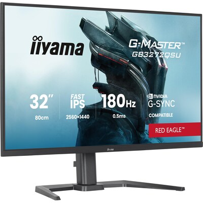iiyama G-Master GB3272QSU-B1 80cm (31,5") WQHD IPS LED 16:9 180 Hz Gaming Monitor DP/HDMI