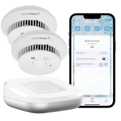 Image of Homematic IP Starter Set • 2x Rauchwarnmelder • Access Point 2