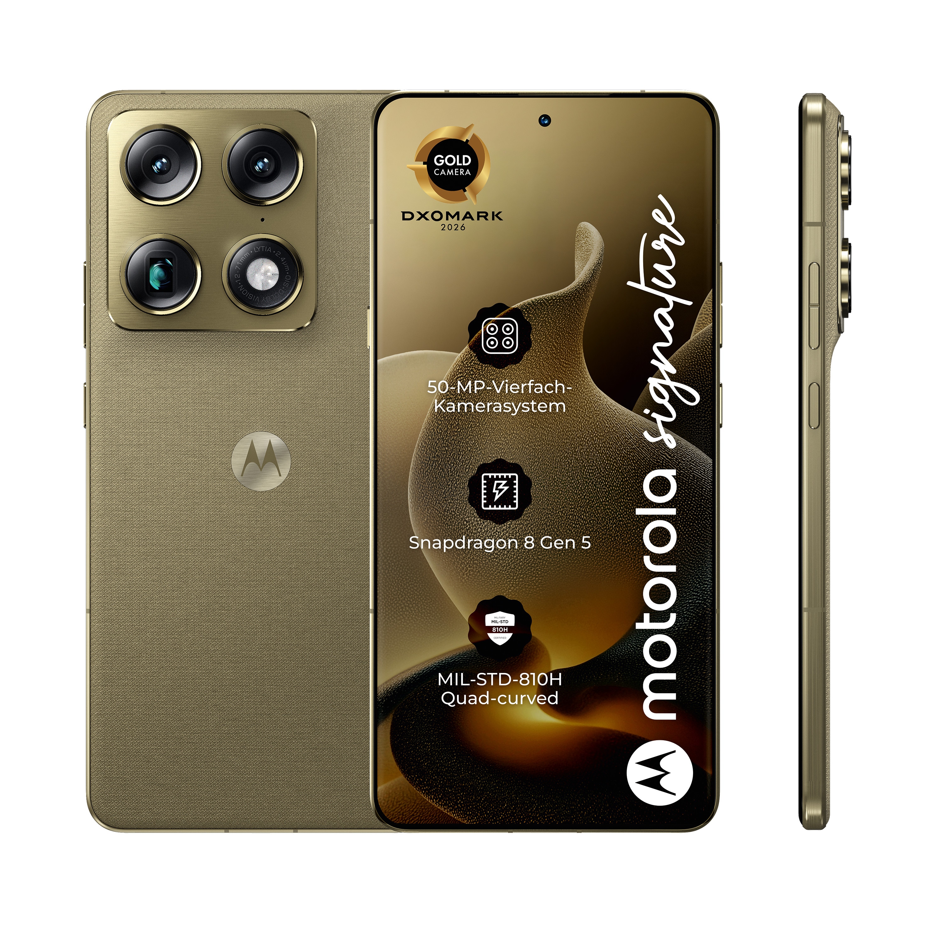 Motorola Signature 5G 16/512GB Android 16 Smartphone Martini Olive