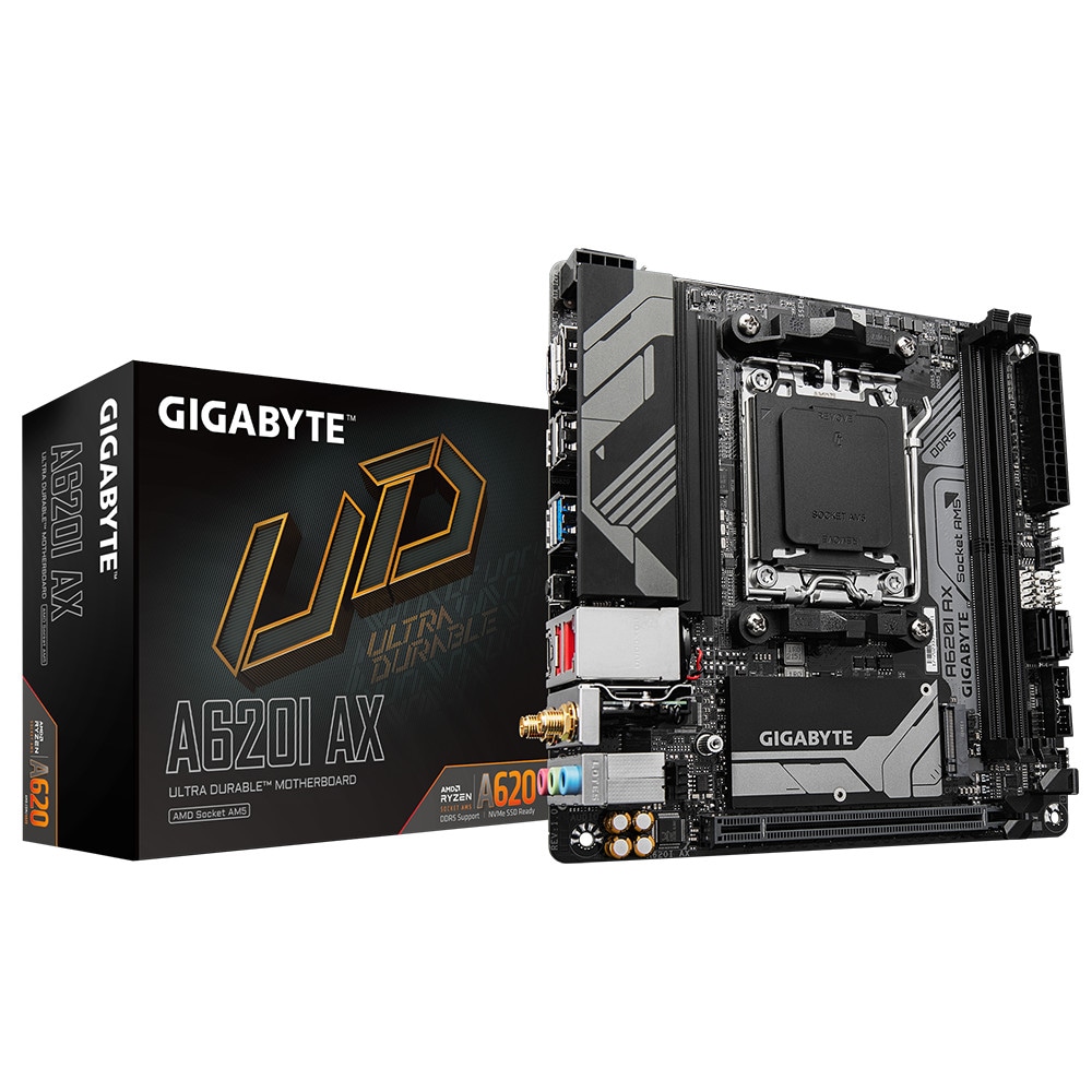 GIGABYTE A620I AX Mini-ITX Mainboard - Sockel AM5