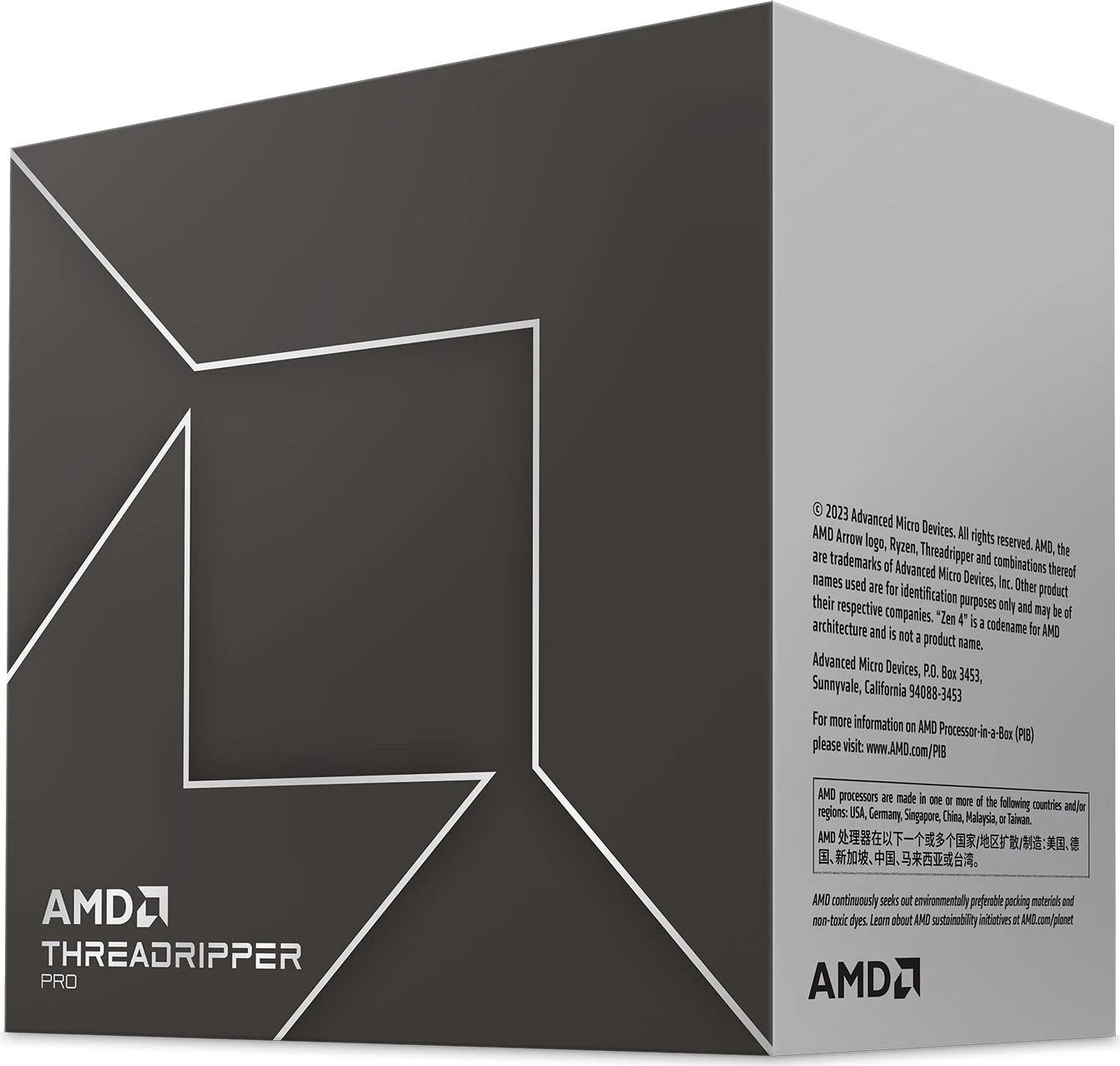 AMD Ryzen™ Threadripper™ PRO 7955WX 16-Kern CPU, Sockel sTR5, Boxed (ohne Kühler)