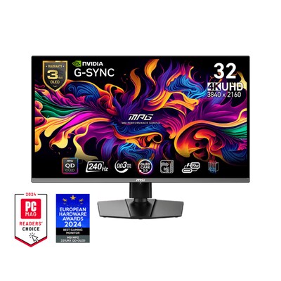 MSI  MPG 321URXDE QD-OLED 32 Zoll 4K (UHD) QD-OLED 16:9 240 Hz Monitor | 04711377332491