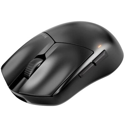 be quiet!  Dark Perk Sym Schwarz  Kabellose Ergonomische Gaming-Maus, 32.000 DPI, 8000 Hz Abtastrate, 55g | 04260052192771