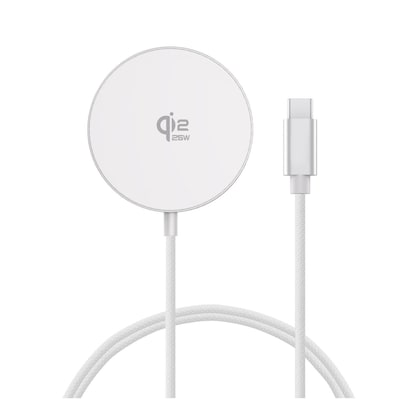 Image of 4smarts Kabelloses Ladegerät Qi2/ MagSafe-kompat 25W,1,5m weiß