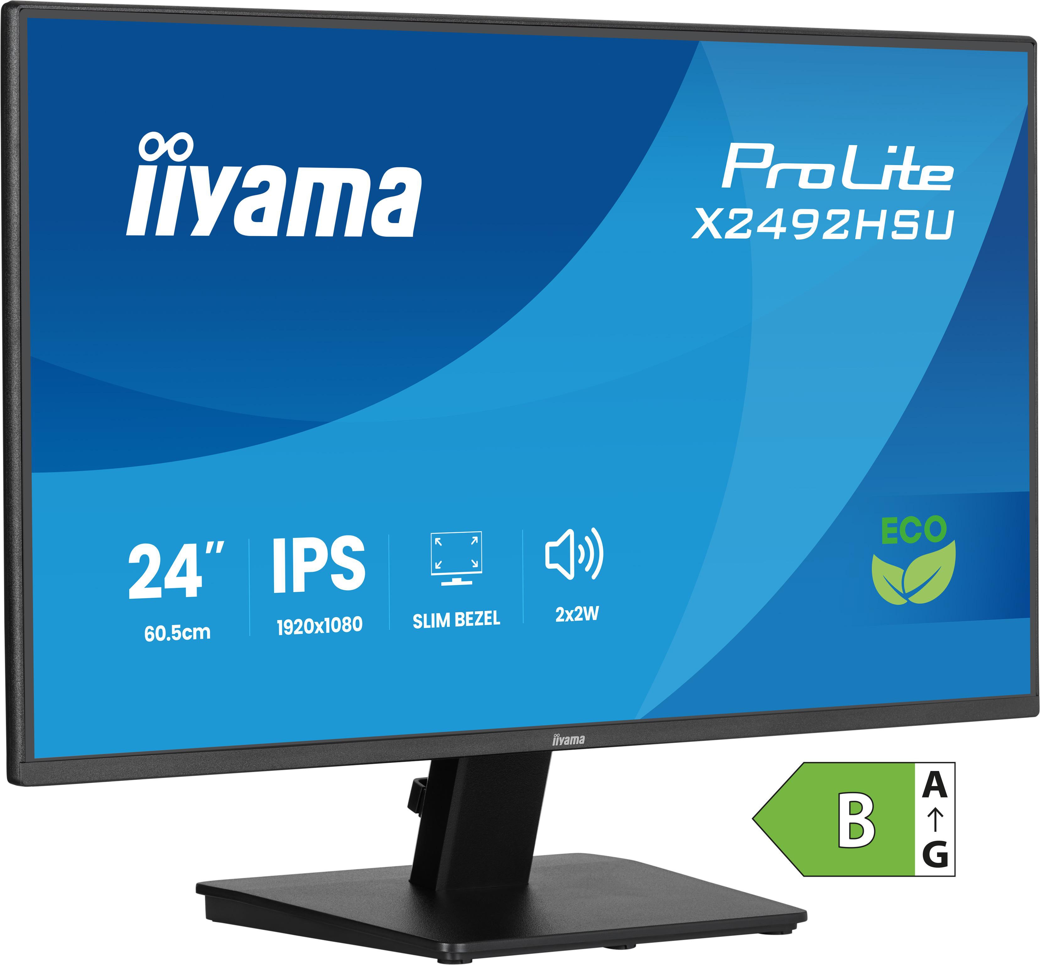 iiyama ProLite X2492HSU-B1 23.8 Zoll Full HD IPS Panel 16:9 120 Hz Monitor