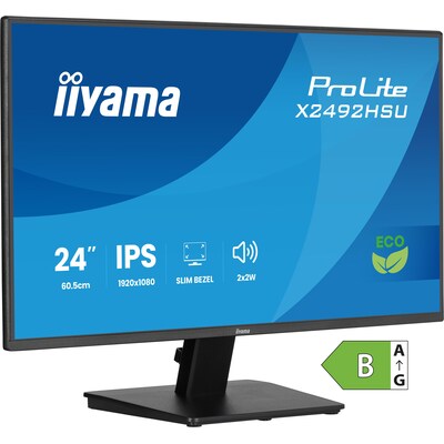 Iiyama  ProLite X2492HSU-B1 24″ FHD IPS Green Choice 16:9 120 Hz Monitor | 04948570126156