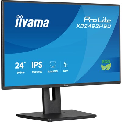Iiyama  ProLite XB2492HSU-B1 24″ IPS  Green Choice 16:9 120 Hz Monitor | 04948570126187