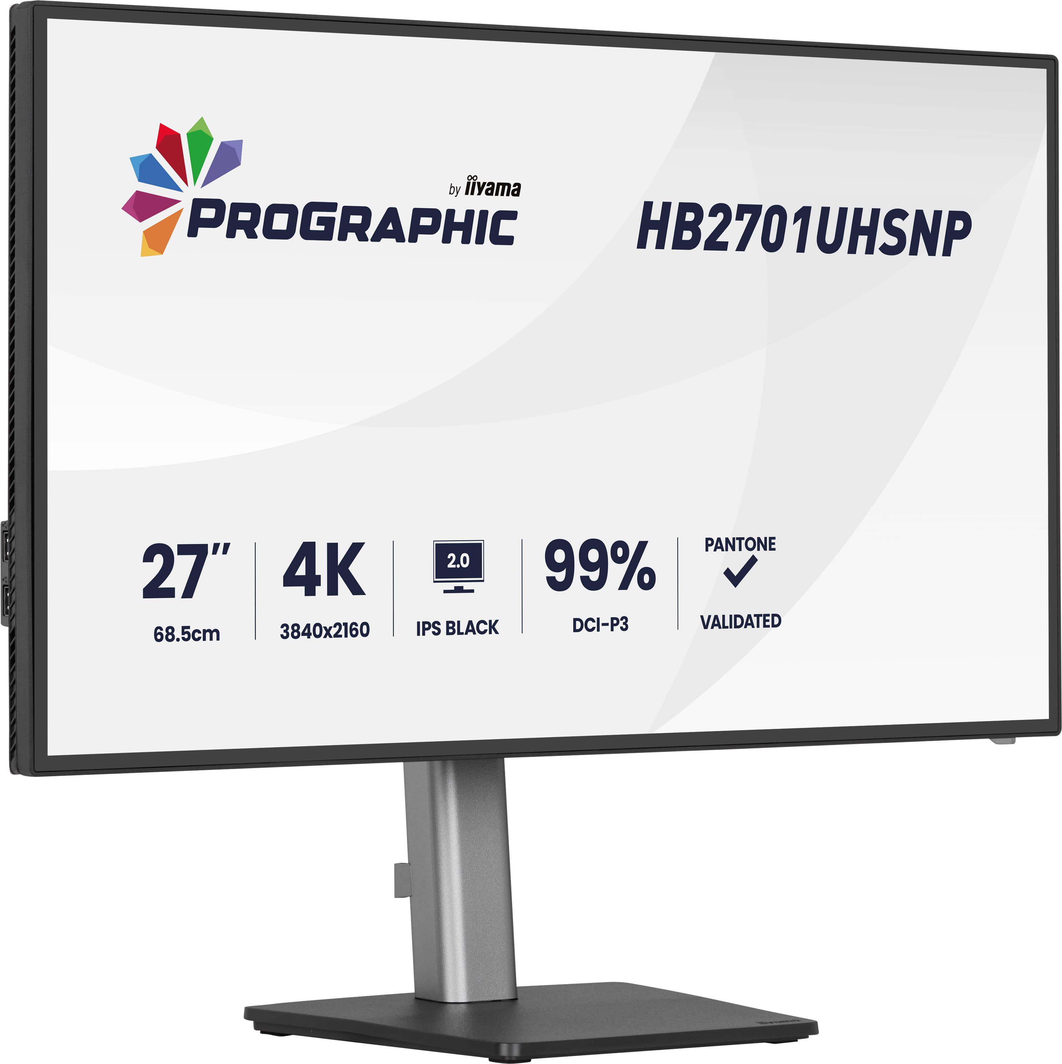 iiyama ProGraphic HB2701UHSNP-B1 27 Zoll 4K (UHD) IPS Black Panel 16:9 Monitor