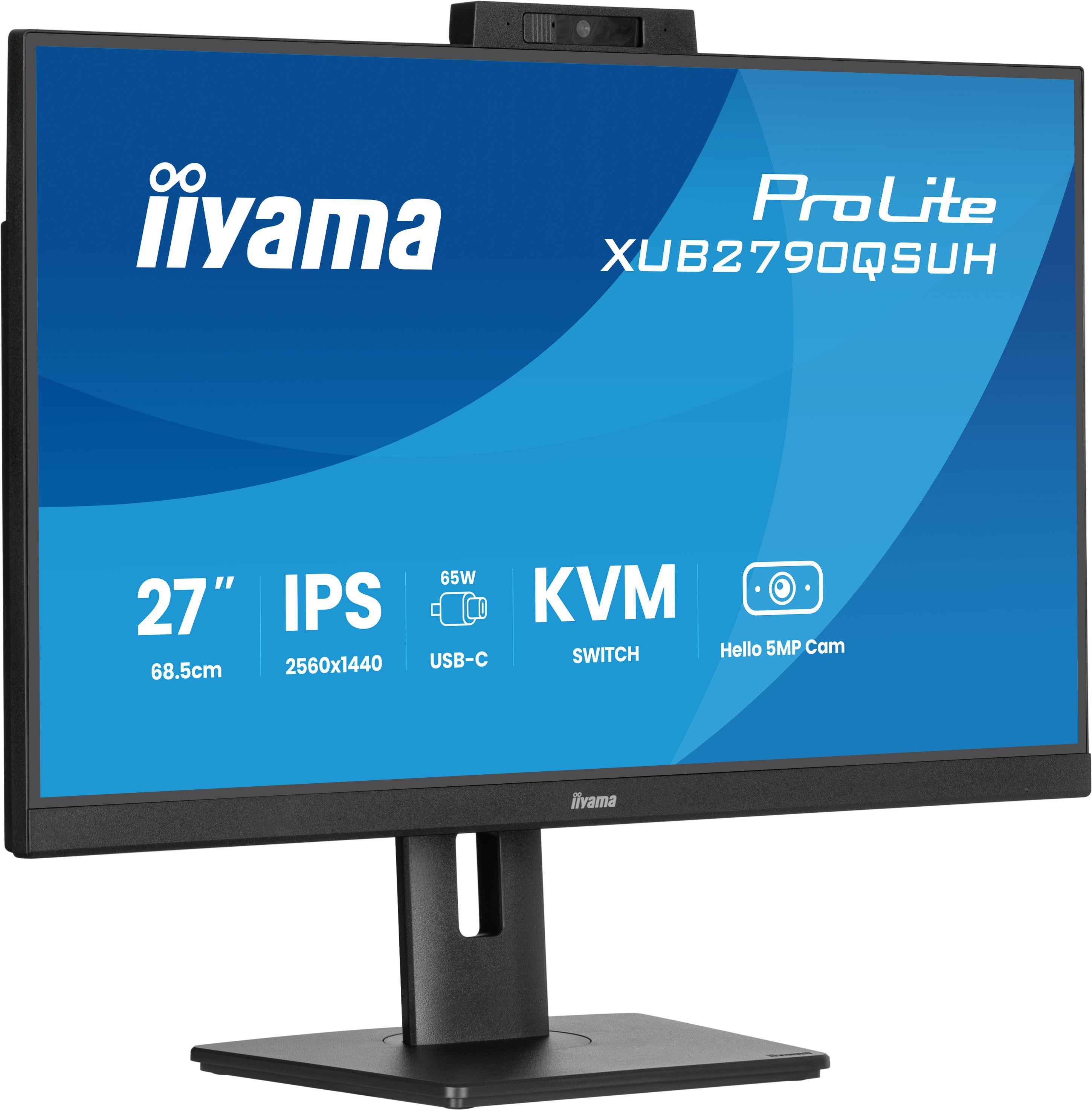 iiyama ProLite XUB2790QSUH-B2 27 Zoll WQHD IPS Panel 16:9 100 Hz Monitor