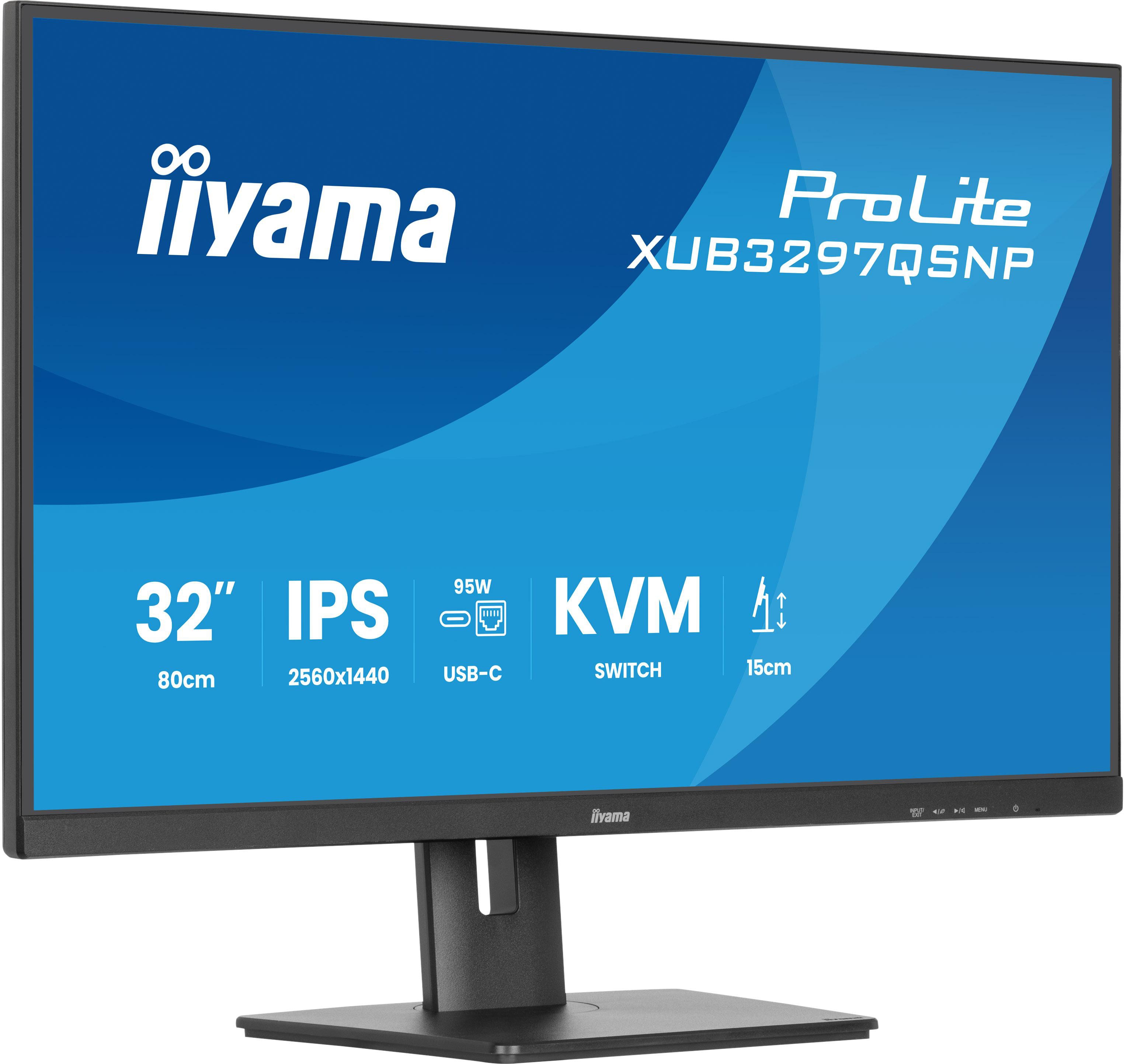 iiyama ProLite XUB3297QSNP-B1 32 Zoll WQHD IPS Panel 16:9 100 Hz Monitor