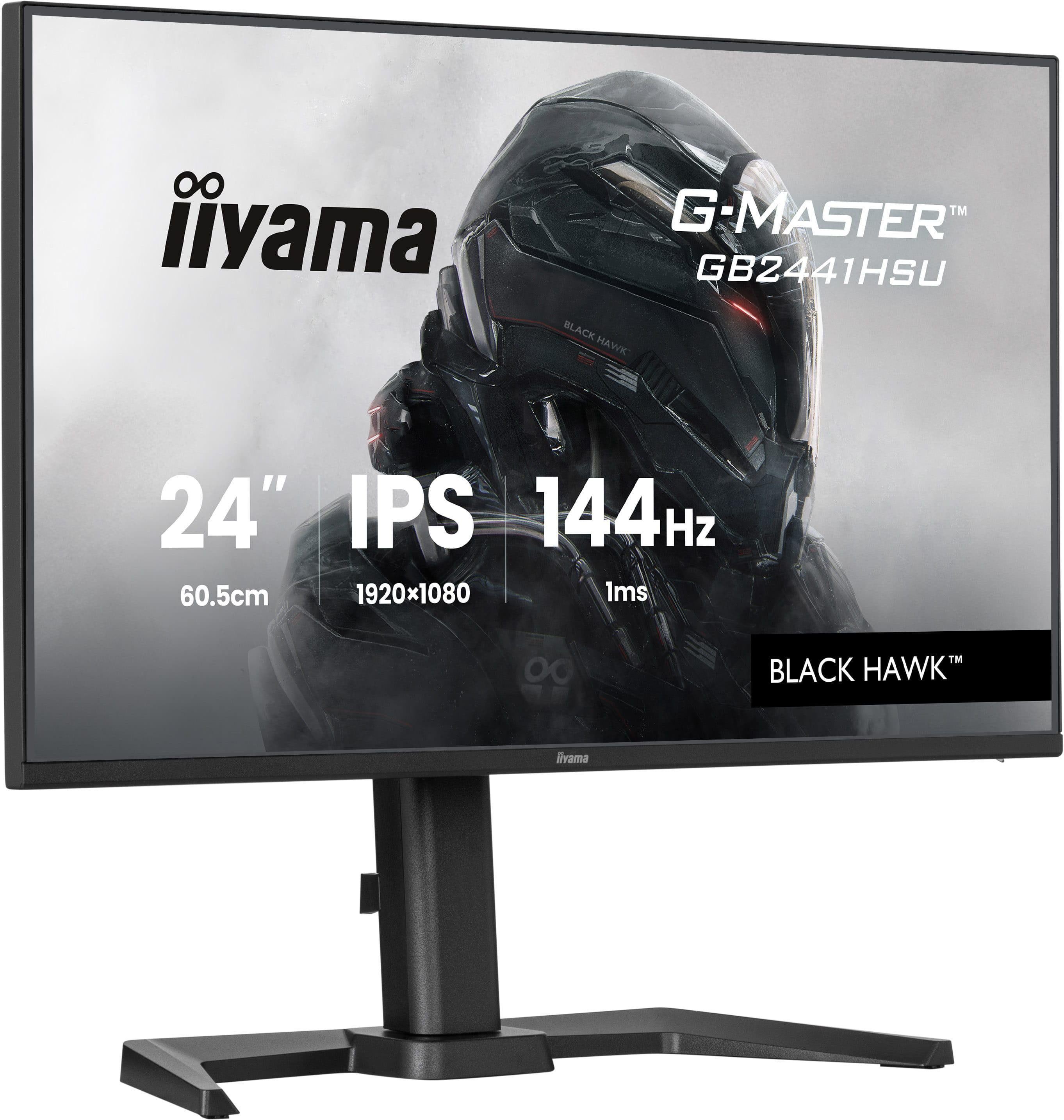 iiyama G-Master Black Hawk GB2441HSU-B1 23.8 Zoll Full HD IPS Panel 16:9 144 Hz Gaming Monitor