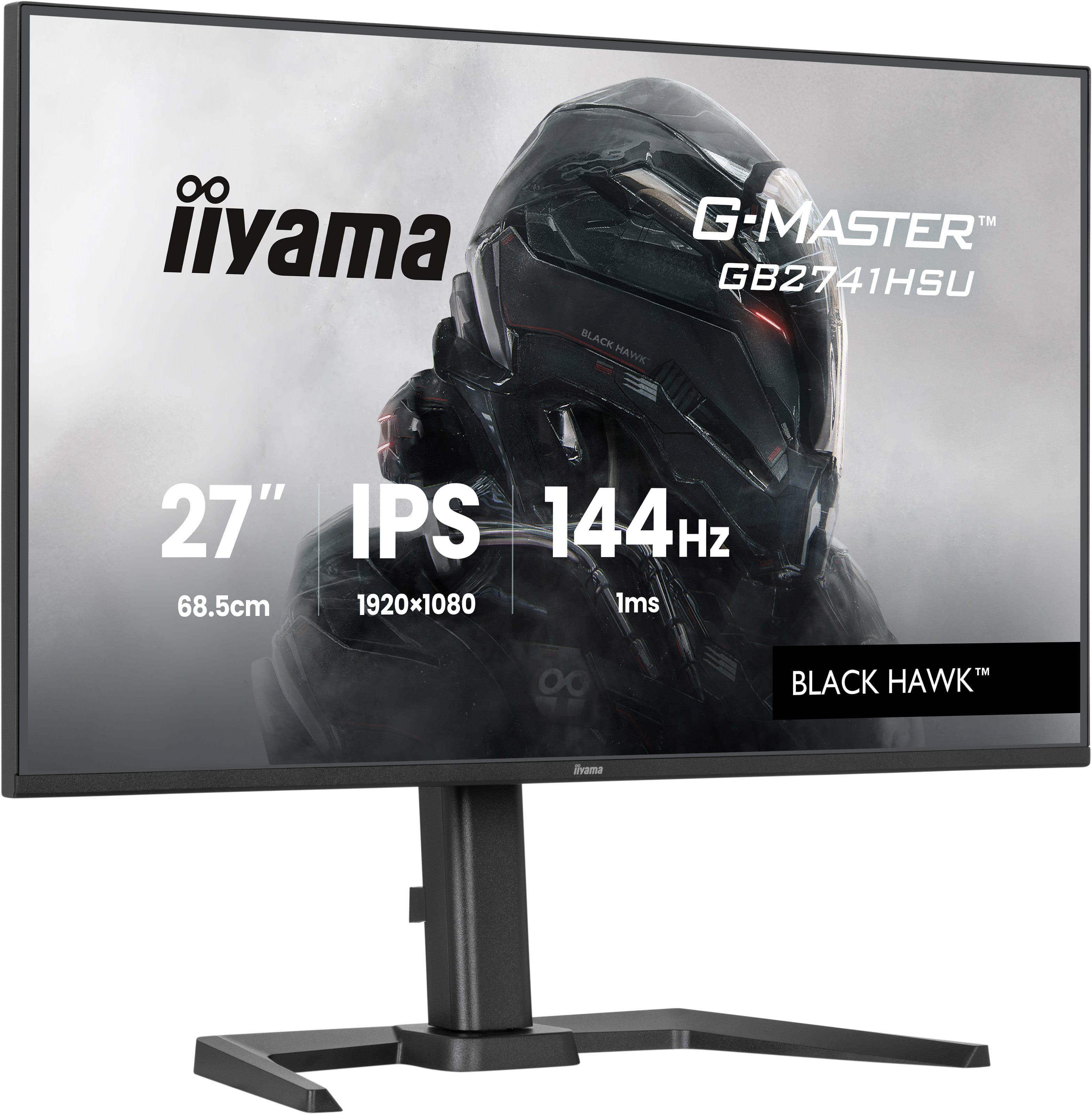 iiyama G-Master Black Hawk GB2741HSU-B1 27 Zoll Full HD IPS Panel 16:9 144 Hz Gaming Monitor