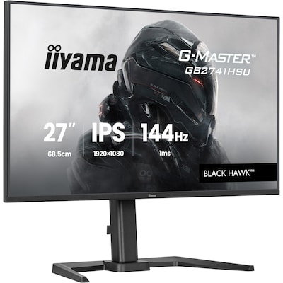 Iiyama  G-Master Black Hawk GB2741HSU-B1 27 Zoll Full HD IPS LED 16:9 144 Hz Gaming Monitor | 04948570126347