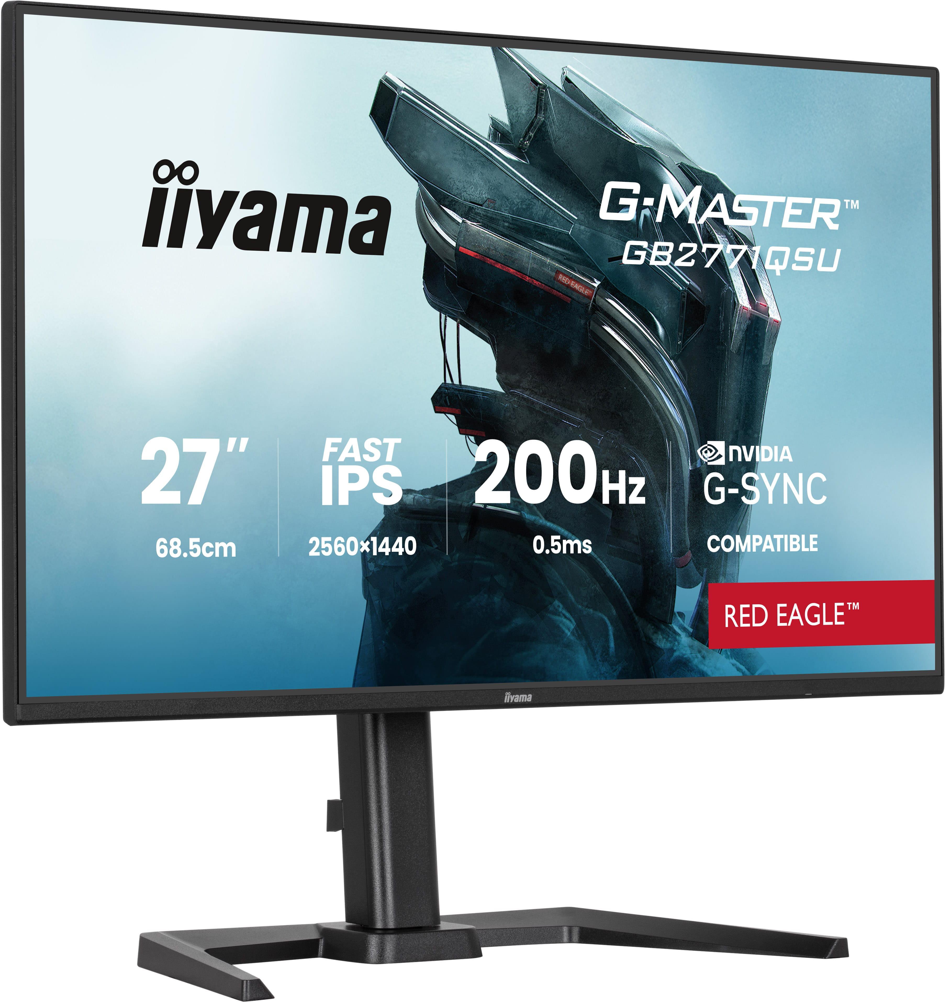 iiyama G-Master Red Eagle GB2771QSU-B1 27 Zoll WQHD IPS Panel 16:9 200 Hz Gaming Monitor