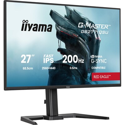 Iiyama  G-Master Red Eagle GB2771QSU-B1 27 Zoll QHD IPS LED 16:9 200 Hz Gaming Monitor | 04948570126514