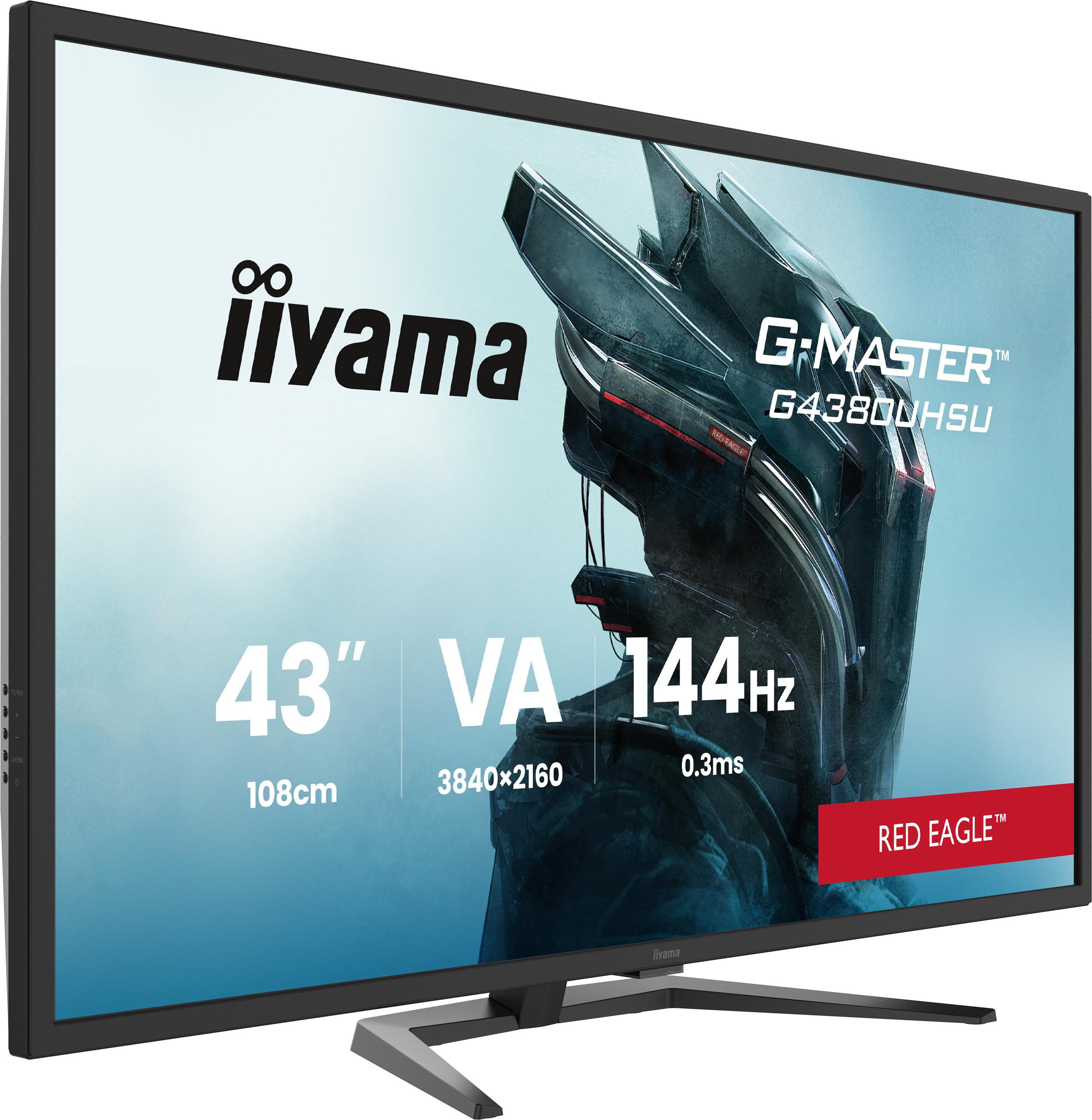 Iiyama G4380UHSU-B2 Gaming Monitor 42.5? 4K UHD VA, 144 Hz, 0.3 ms MPRT, USB-Hub, USB-C, Adaptiv Sync - Bild 4