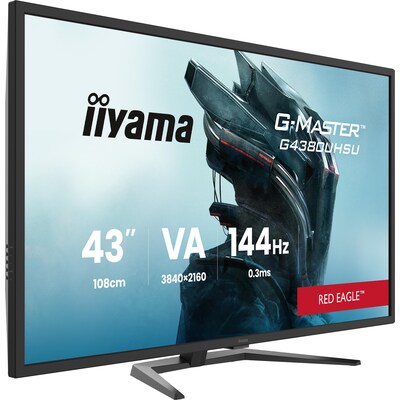 Iiyama  G-Master Red Eagle G4380UHSU-B2 43 Zoll 4K UHD VA LED 16:9 144 Hz Gaming Monitor | 04948570125630