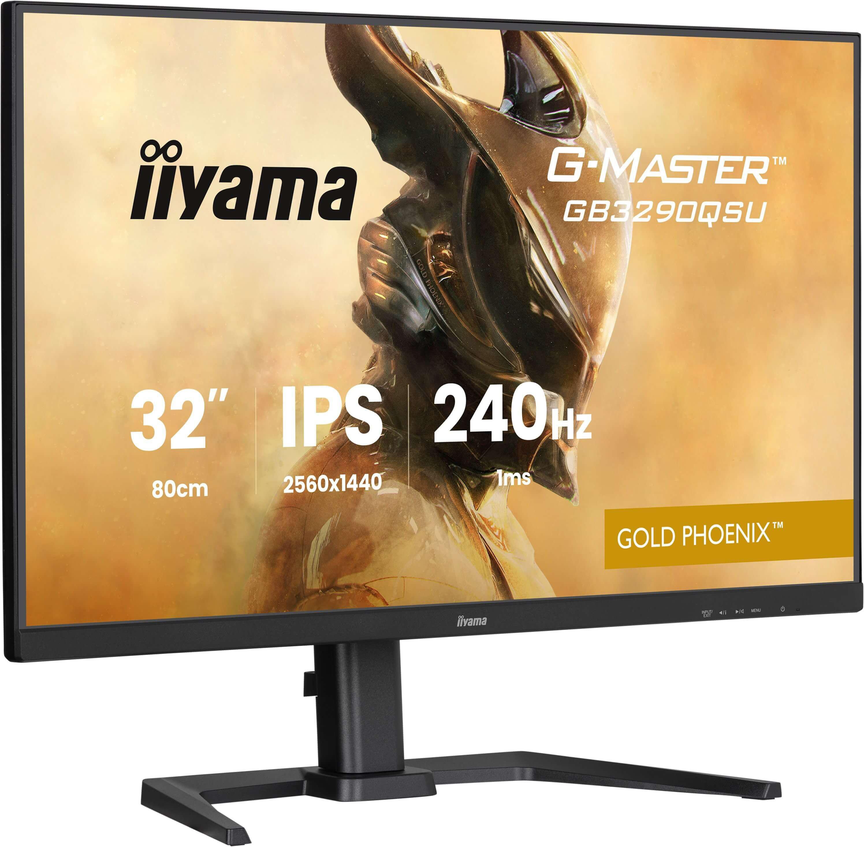 iiyama G-Master Gold Phoenix GB3290QSU-B1 31.5 Zoll WQHD IPS Panel 16:9 240 Hz Gaming Monitor