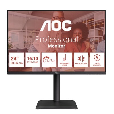 AOC  X24E4U 24 Zoll Full HD IPS LED 16:10 100 Hz Office Monitor | 04038986143158