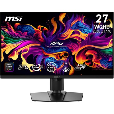 MSI  MPG 271QRDE QD-OLED X50 26.5 Zoll QHD QD-OLED 16:9 Gaming Monitor 500 Hz DP/HDMI/USB-C PD98W | 04711377353434