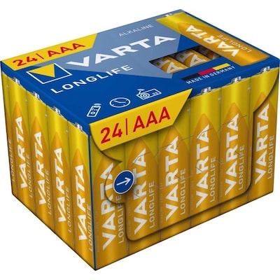 VARTA Longlife Einwegbatterie AAA Alkalisch 1,5 V 24er-Pack