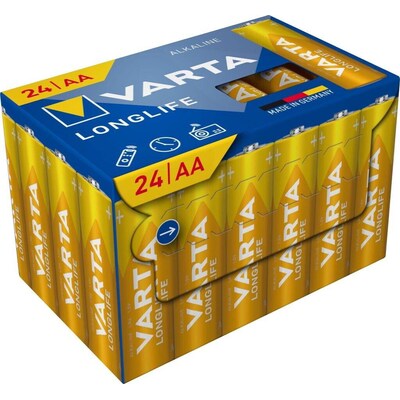 VARTA Longlife Einwegbatterie AA Alkalisch 1,5 V 24er-Pack